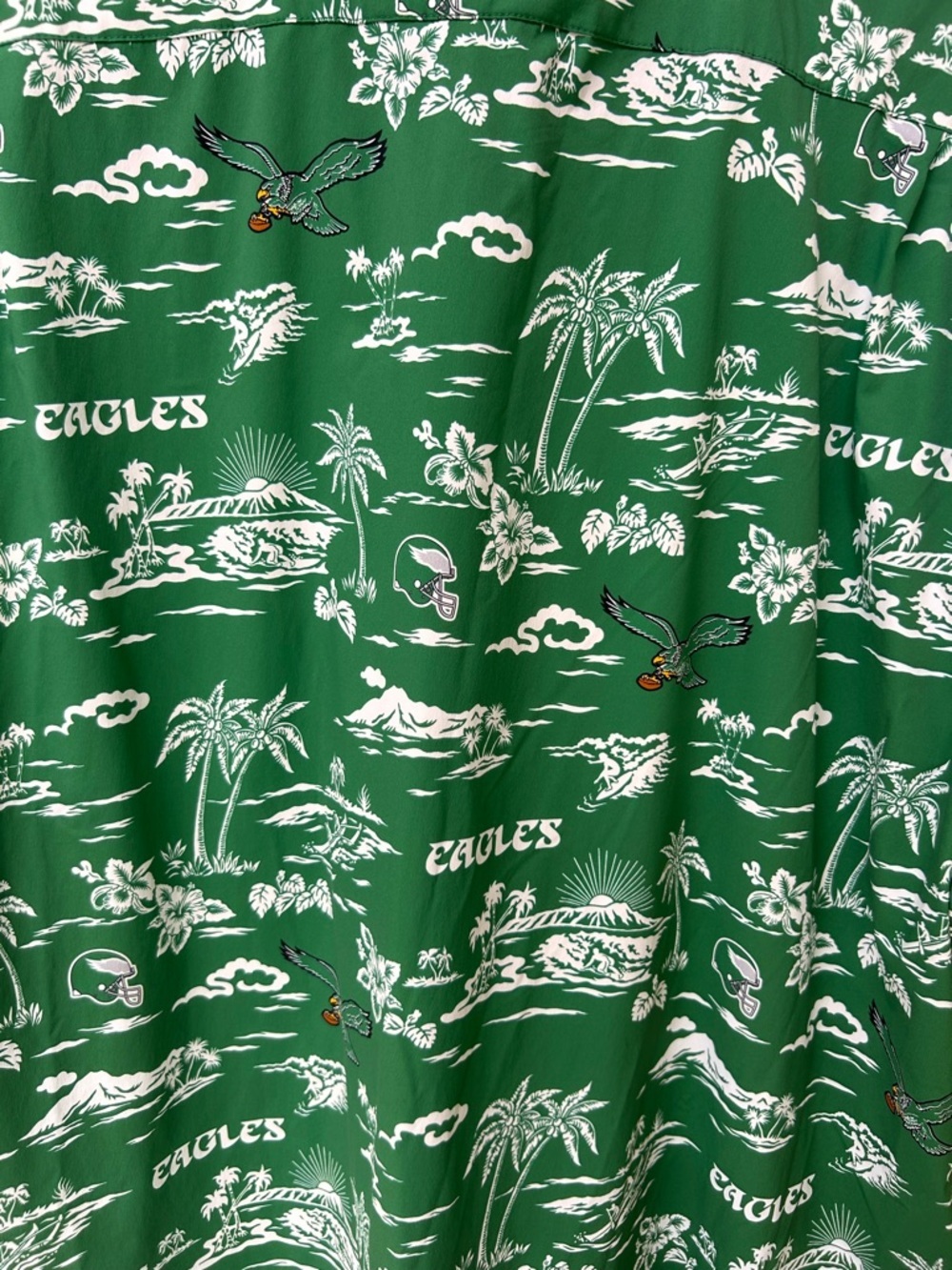 PHILADELPHIA EAGLES Throwback Performance Button Front Shirt Size 3XL NFL - Picture 7 of 12